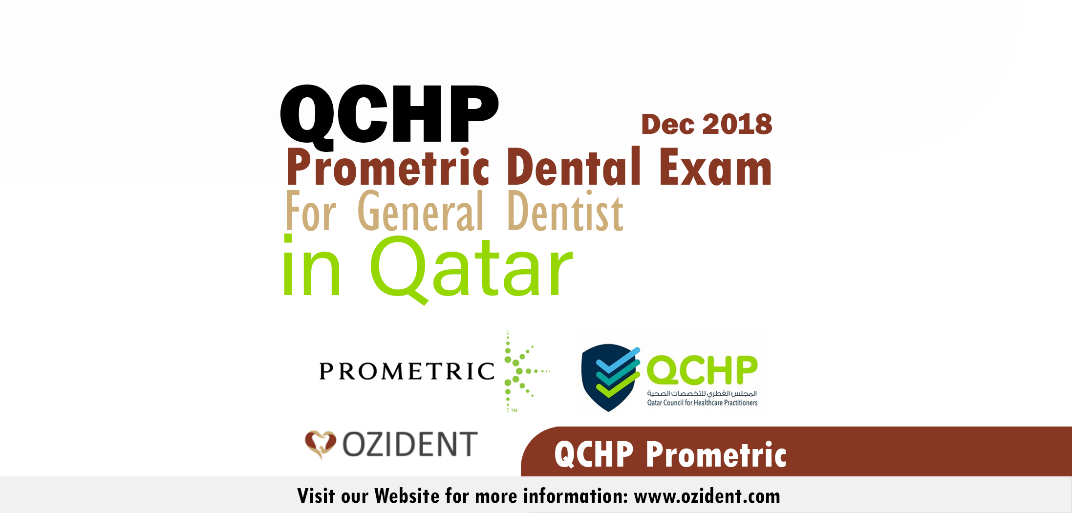 Qatar's QCHP Prometric Dental Exam Questions for Dec 2018 OziDent